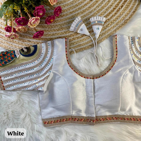 Wedding Special Real 3D Peacock Blouse