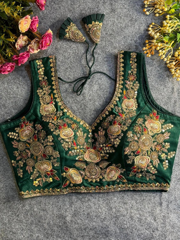 Heavy Beads Work Bridal Blouse