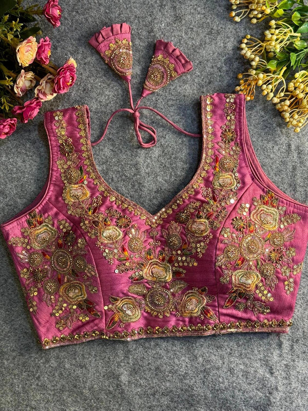 Heavy Beads Work Bridal Blouse