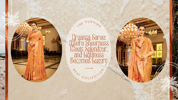Organza Saree: Where Sheerness Meets Splendour, and Lightness Becomes Luxury