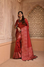 Kalavatia handloom raw silk saree with woven design