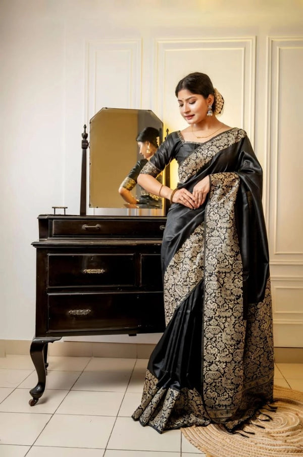 Kranti handloom raw silk saree with woven design