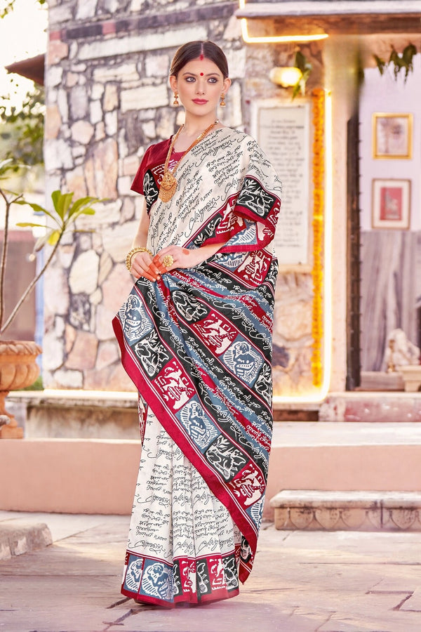 Womaniya Saree – Bhagalpuri Weaves, Timelessly Yours