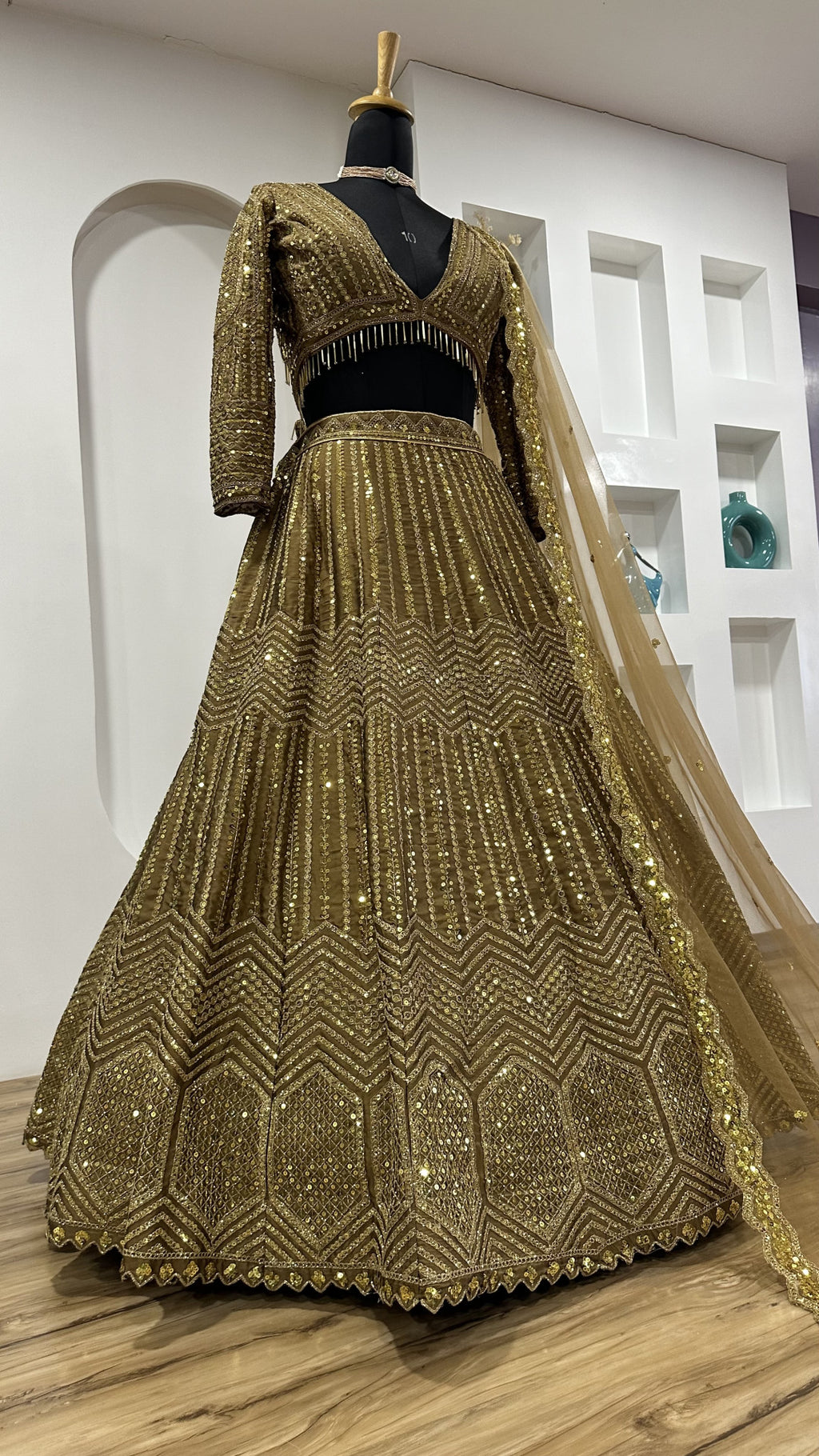 Wedding Special Kasturi Silk Georgette Lehenga with Net Dupatta