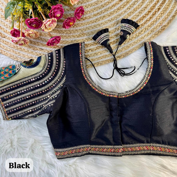 Wedding Special Real 3D Peacock Blouse