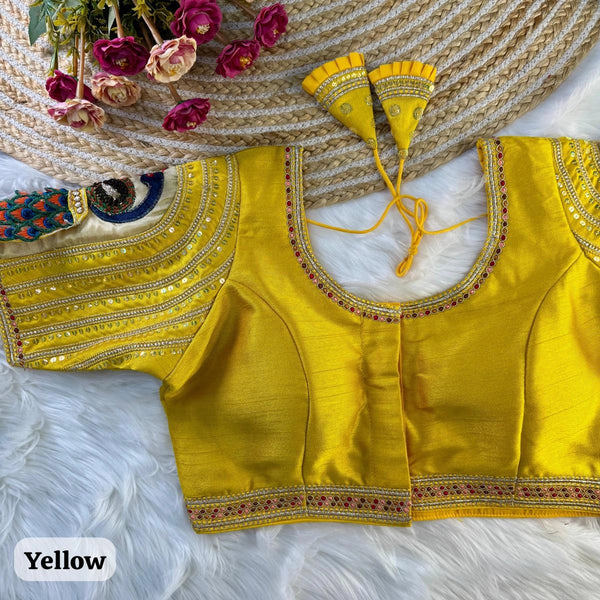 Wedding Special Real 3D Peacock Blouse