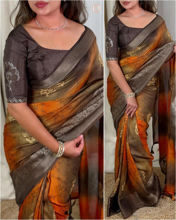 Soft Muslin Cotton Saree