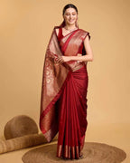 Anamika-silk kanchipuram silk saree with zari weaving work