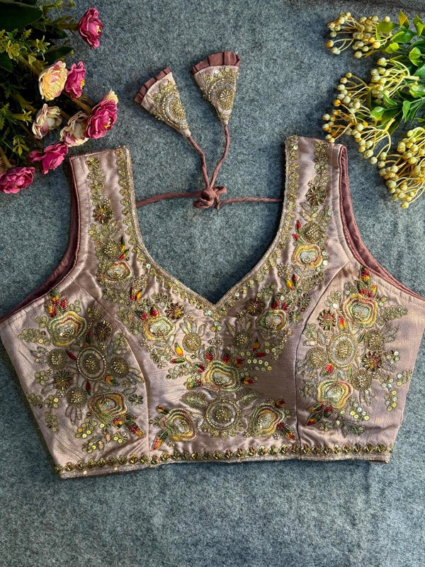 Heavy Beads Work Bridal Blouse