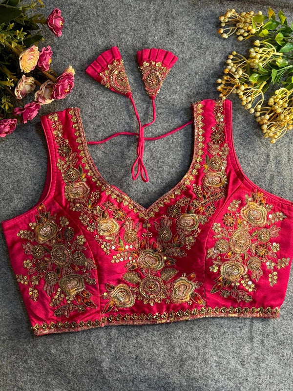 Heavy Beads Work Bridal Blouse
