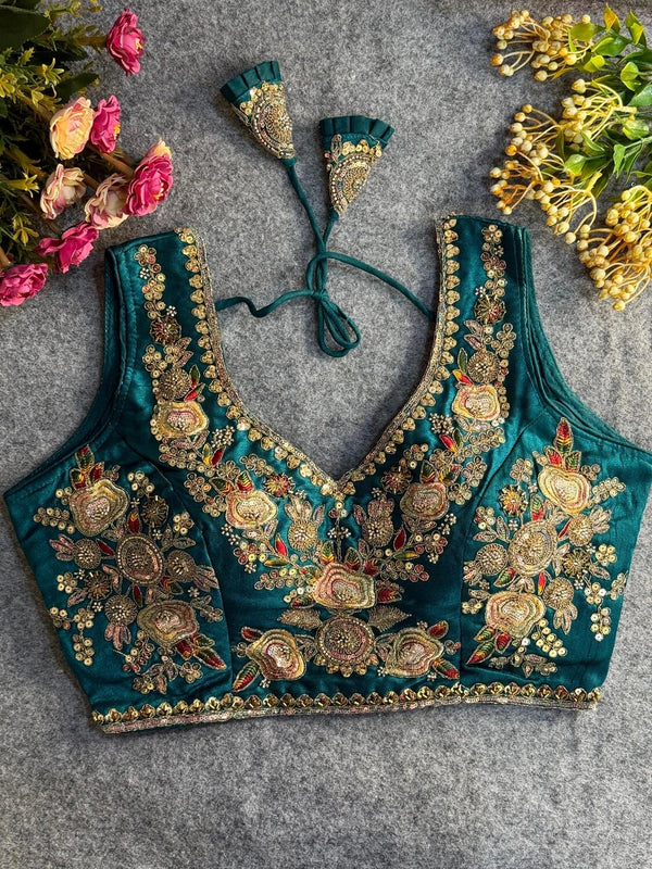 Heavy Beads Work Bridal Blouse