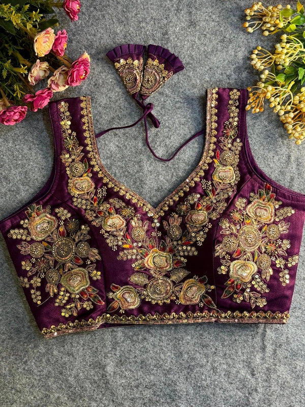 Heavy Beads Work Bridal Blouse
