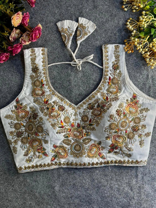 Heavy Beads Work Bridal Blouse