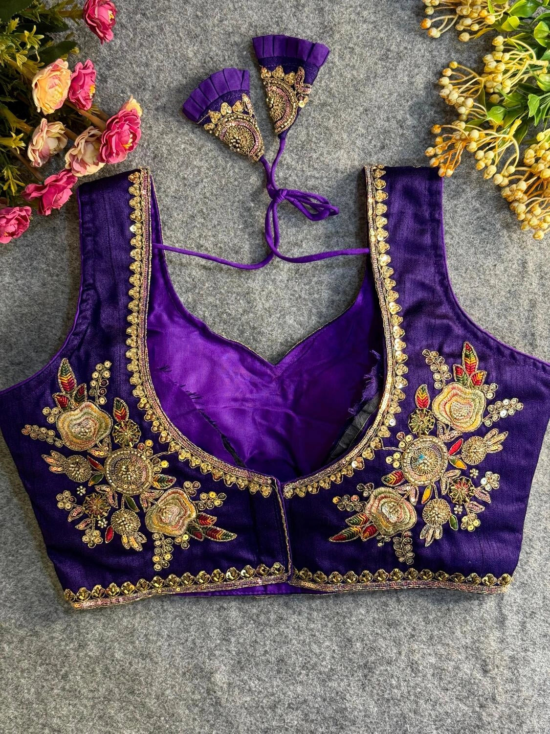 Heavy Beads Work Bridal Blouse