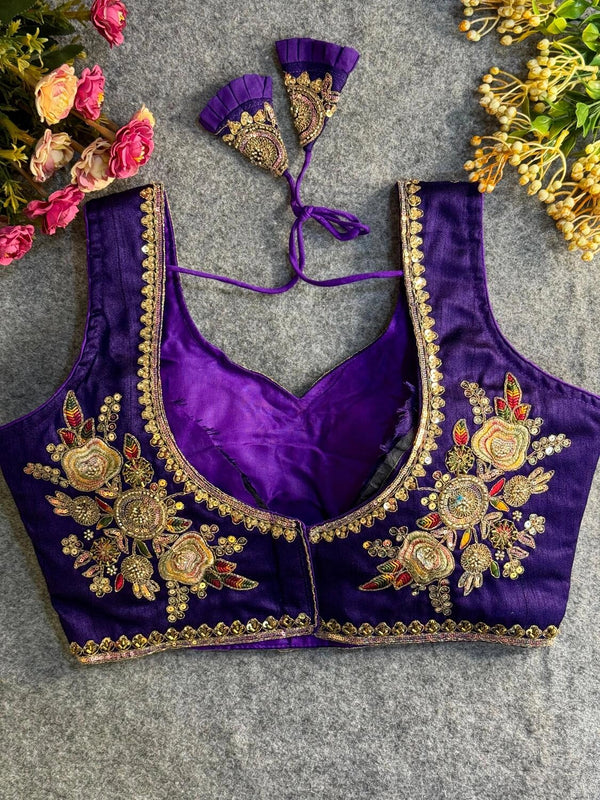 Heavy Beads Work Bridal Blouse