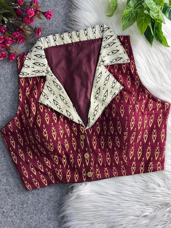 New Summer Special: Ajrakh Printed Pure Cotton Blouses