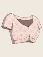 Multi linen cotton saree with digital printed work and silver zari border