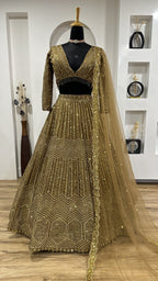 Wedding Special Kasturi Silk Georgette Lehenga with Net Dupatta