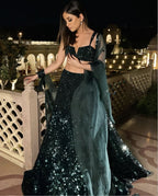 Wedding Special Georgette Silk Lehenga with Organza Dupatta