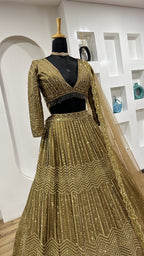 Wedding Special Kasturi Silk Georgette Lehenga with Net Dupatta