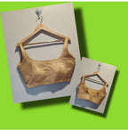 Bollywood style beige plain phantom silk readymade blouse