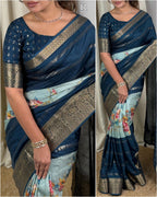 Zari Jacquard Border Saree