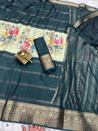 Zari Jacquard Border Saree