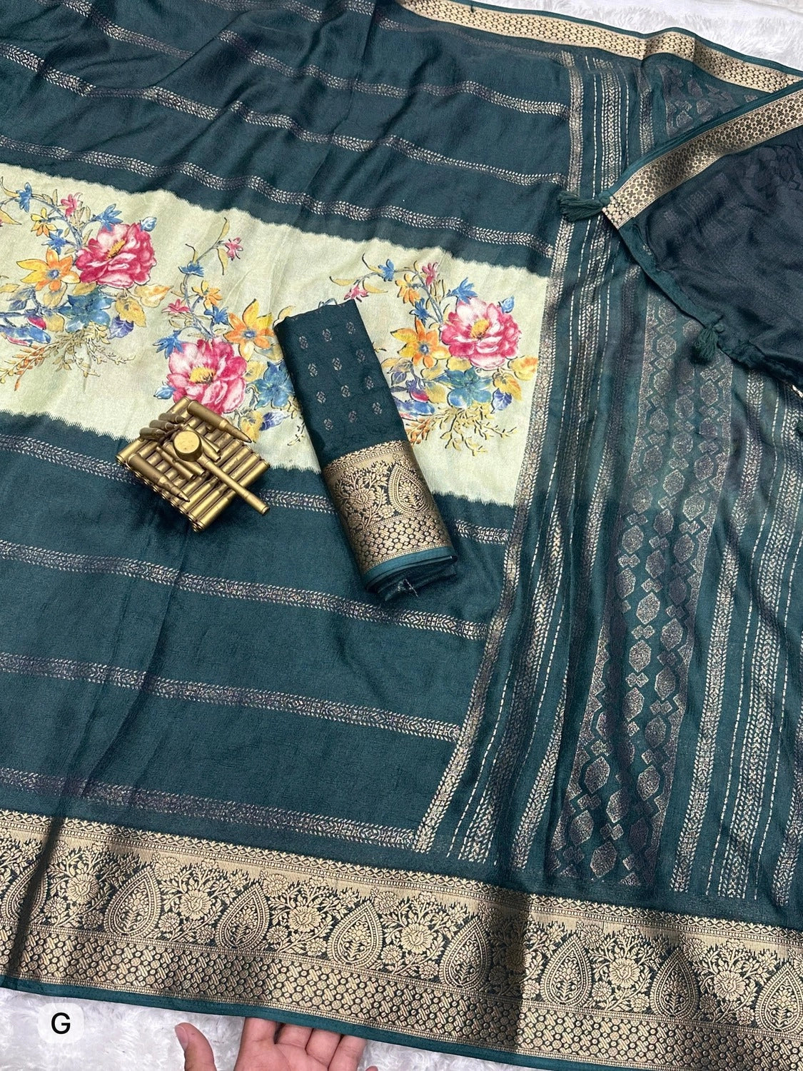 Zari Jacquard Border Saree