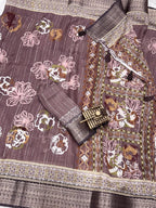 Pure Delta Moss Saree
