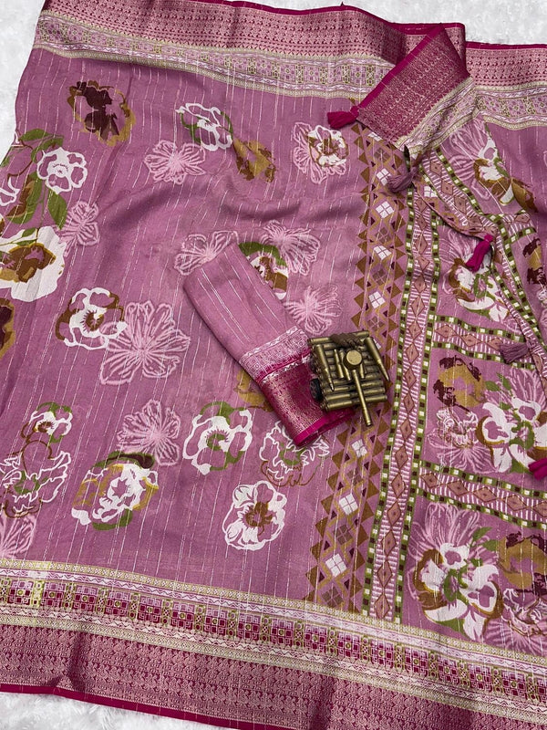 Pure Delta Moss Saree