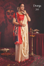 Durga Puja Special Silk blend Saree
