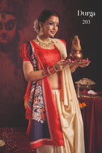 Durga Puja Special Silk blend Saree