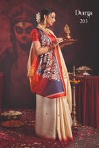 Durga Puja Special Silk blend Saree