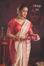 Durga Puja Special Silk blend Saree