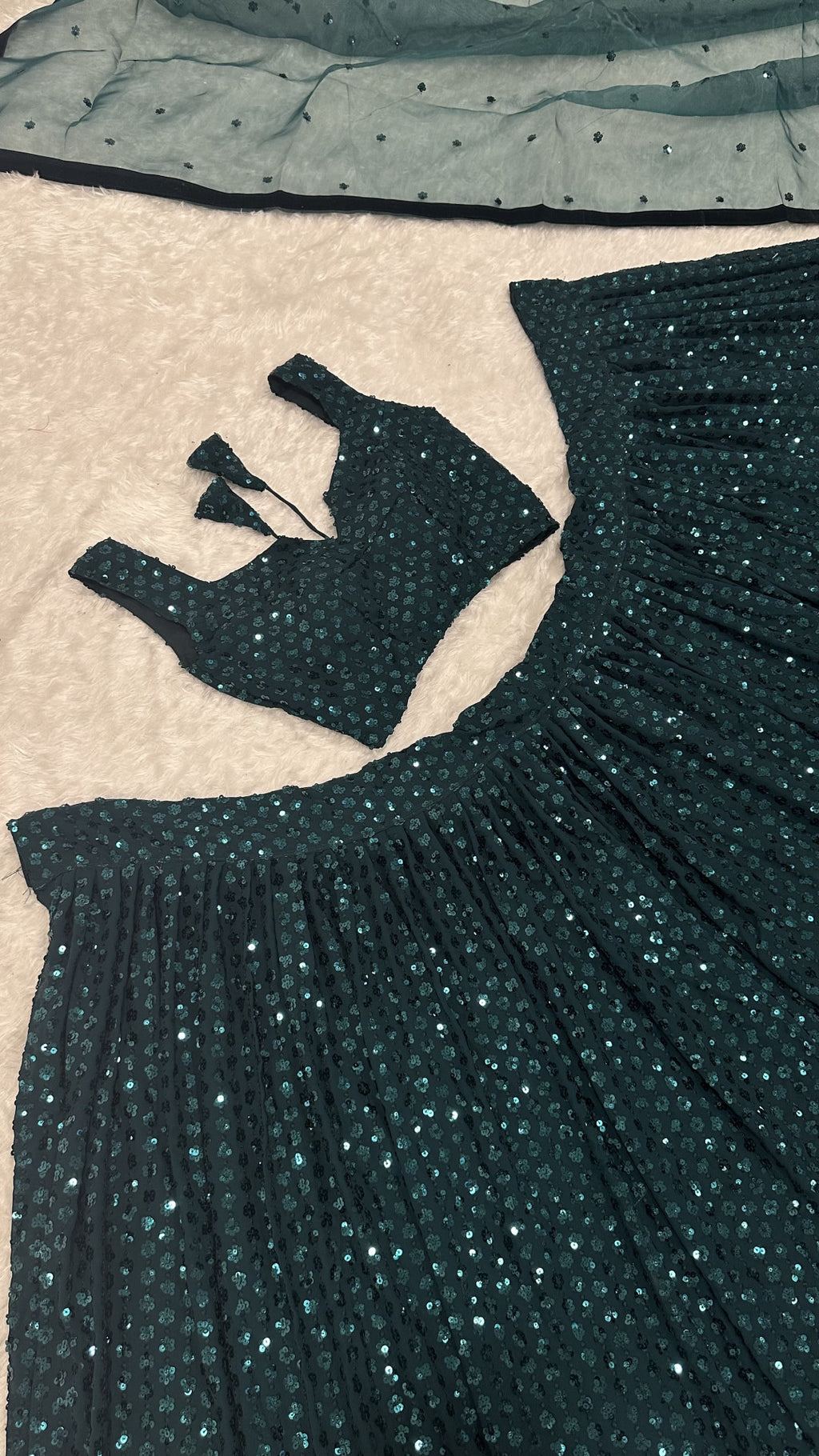 Wedding Special Georgette Silk Lehenga with Organza Dupatta