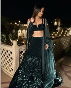 Wedding Special Georgette Silk Lehenga with Organza Dupatta