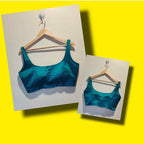 Bollywood style rama green plain phantom silk readymade blouse